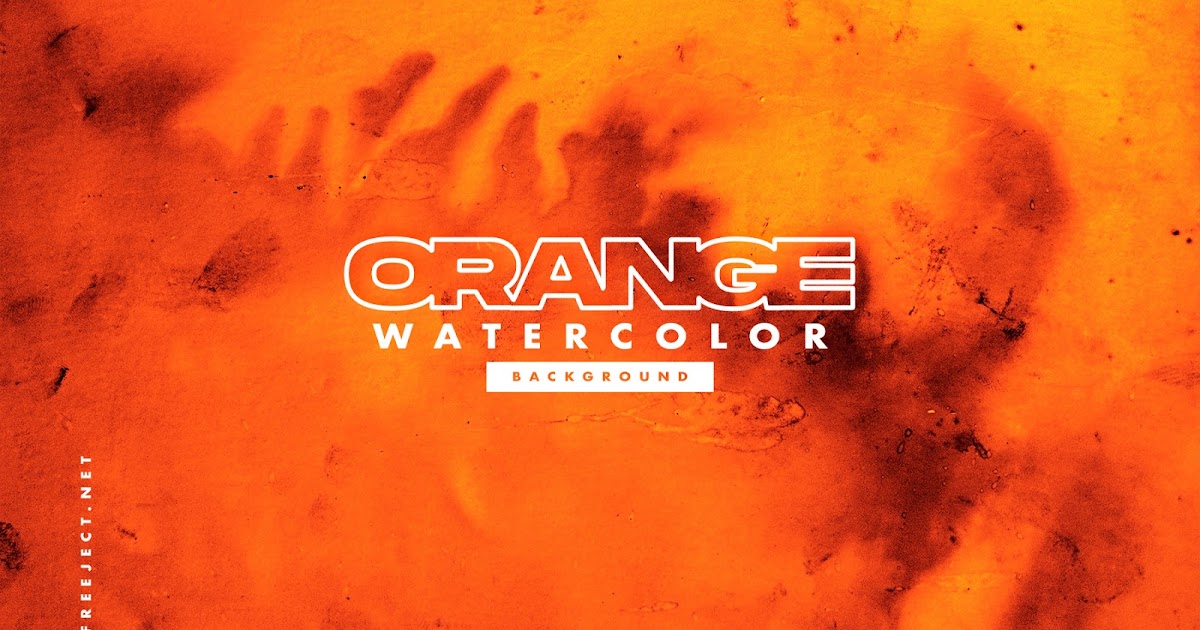 Free Download 2 Orange Abstract Watercolor Paint