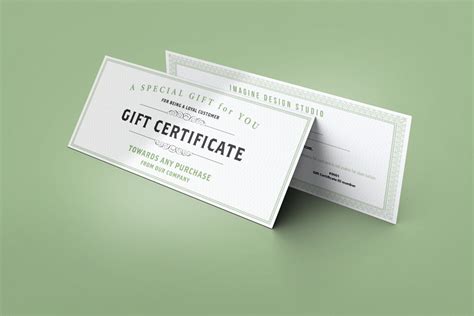 Mockup Gift Certificate