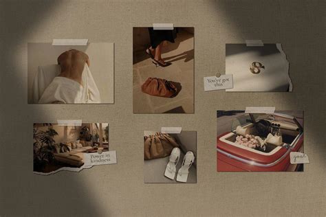 Realistic Mood Board Mockups Psd Free&nbsp;Download