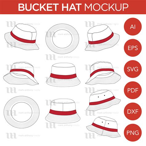 Downloadable Template Free Bucket Hat&nbsp;Pattern