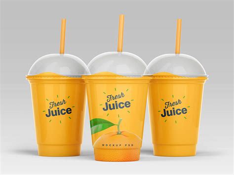 Juice Cup Mockup