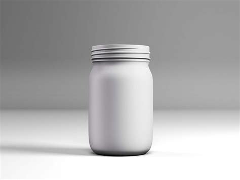 Plastic Jar Mockup Free&nbsp;Psd