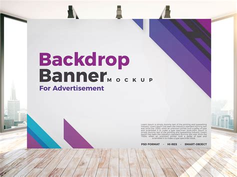 Banner Mockup Free&nbsp;Psd