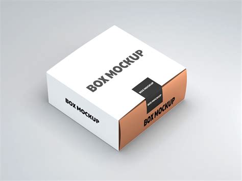 Box Sticker Mockup